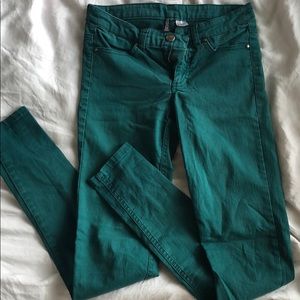 dark green divided by h&m jeans